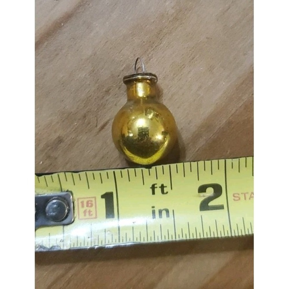 15 Vintage Miniature Glass Christmas Tree Ball Bulb Ornaments 1/2" - Picture 6 of 6